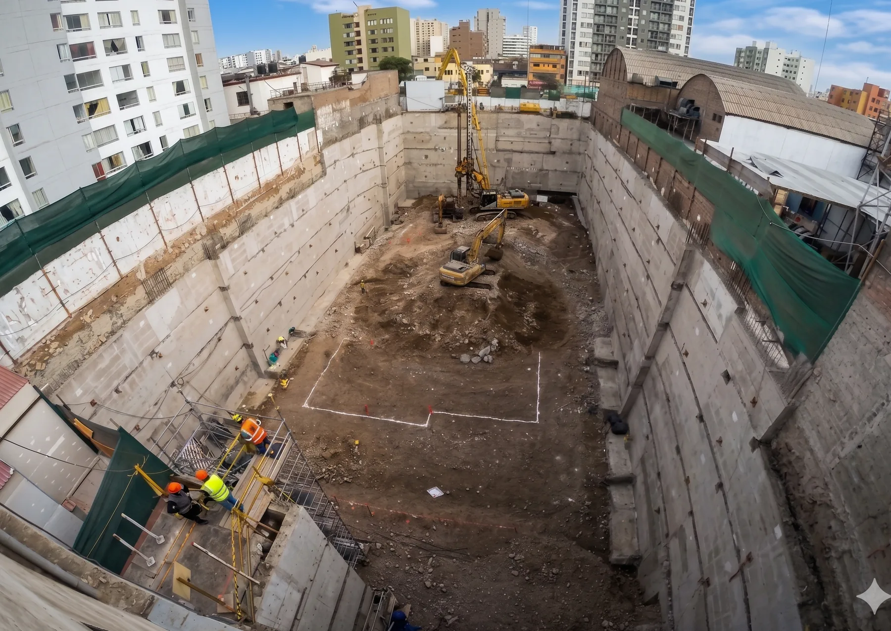 Excavación 5 Sótanos Edificio Duplo